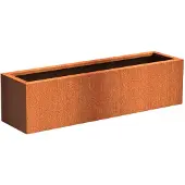 HetTuinstel.nl Cortenstaal plantenbak 150x40x40cm - Met bodem