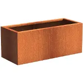 HetTuinstel.nl Cortenstaal plantenbak 120x50x50cm - Met bodem