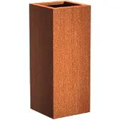 HetTuinstel.nl Cortenstaal plantenbak 40x40x100cm - Met bodem