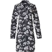 Pastunette Winter bloemen doorknoopnachthemd grijs | Maat 36