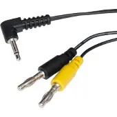 E-Stim Korte Kabel 4 mm - Zwart