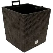 Deuba Wicker Blumentopf Rato Low Umbra 32x32x33cm