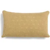 Essenza Sierkussen Knitted Ajour Fern Yellow (30 x 50 cm)