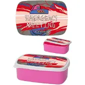 Hole in the Wall Among Us - Emergency Meeting - Broodtrommel Roze
