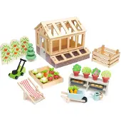 Tender Leaf Toys Houten Speelgoed - Kas voor Poppenhuis - - OneSize - Poppen Accessoires