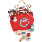 Tender Leaf Toys Houten Speelgoed - Dokterstas - 16 Onderdelen - - OneSize - Speelgoed