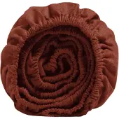 Yumeko Hoeslaken Flanel 160x200 Rood - Eco, Bio & Fairtrade