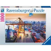 Ravensburger Puzzel Container haven van Hamburg Karton Ravensburger Puzzel