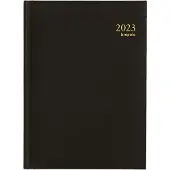 Brepols Minister Lima dagagenda met uurindeling 2027 zwart (1 dag per pagina) 6-talig
