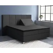 Primaviera Deluxe Splittopper Hoeslaken Satin Black Satijn-160 x 200 cm