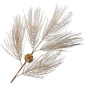 Silk-ka Kunstbloem-Zijde Naaldtak-Den Goud 96 cm