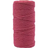 Vaessen creative Macrame Touw - Bordeauxrood - 3mmx100m