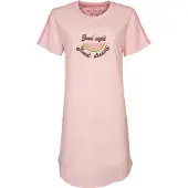 Irresistible Dames Nachthemd - Watermeloen - Licht Roze - Maat L