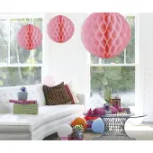 Folat Honeycomb deco groot roze (roze)