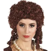 Boland Pruik Marie Amellie (bruin / rood)