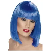 Smiffys Pruik glamour blauw (blauw)