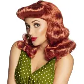 Generique perruque pin-up rousse femme - 85050