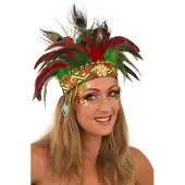 Scheepers Veren hoofd tooi | Comanche carnavalstooi (multicolor)