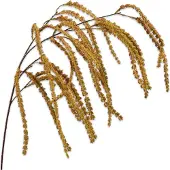 Silk-ka Kunstbloem-Zijde Amaranthus Hang Geel-Oranje 114 cm