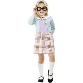 Smiffys - Toddler Old Lady Kinder Kostuum - Kids tm 4 jaar - Multicolours