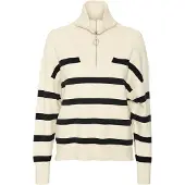 Vero Moda Trui 'Saba' crème / zwart