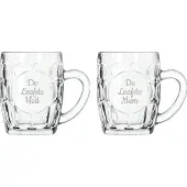 Libbey Gegraveerde Bierpul 55cl De Leafste Mem-De Leafste Heit
