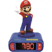 Lexibook - Super Mario - 3D Nachtlamp-Wekker met Geluidseffecten