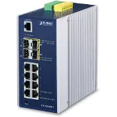 Planet IGS-12040MT Industie L2 Managed Switch 8-Port 10/100/1000T 4-Port 100/1000X SFP