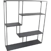 Loft42 Wally Wandrek Rechthoek - Metaal - Mat Zwart - 80x70x15