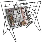 Jax Design Maggy Tijdschriftenrek Staand - Metaal - Mat Zwart - 39x38x26