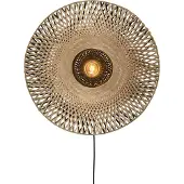 Good&Mojo Wandlamp Kalimantan, hout licht, Woon-/ Eetkamer, Bamboe, Design, wandlamp