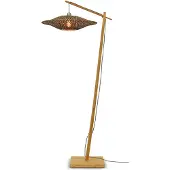 Good&Mojo Vloerlamp Bali, hout licht, Woon-/ Eetkamer, Bamboe, Design, vloerlamp