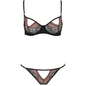 Casmir Mirella Open Bh-set - Zwart - L/XL