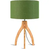 Good&Mojo Bamboe LED Tafellamp Annapurna | 1X E27 Max 40W | Green Forest