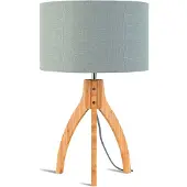 Good&Mojo Bamboe LED Tafellamp Annapurna | 1X E27 Max 40W | Light Grey