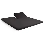 Cinderella Hoeslaken - Single Split Topper - Jersey - 180x200 /210 cm - Tot 15 cm matrashoogte - Antraciet