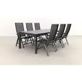 Hartman Valentino/Baltimor 220 cm. verstelbare tuinset - 7-delig