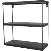 Loft42 Wally Wandrek met Zwart Mangohout - Metaal - 45x45x18