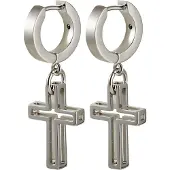 Diesel Oorbel zilver