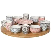 Cosy & Trendy Delirio 14-delig Draaischotel D40cm Bamboe