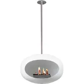 Le Feu SKY Haard Bio Ethanol 140 cm - Wit/Steel