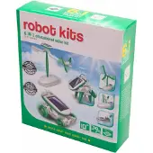 Gadget Master 6-in-1 Mini Solar Robot Kit | Leerzaam Bouwpakket | Zonnecel kit | Maak je eigen object op zonne energie |