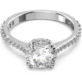 Swarovski Constella Dames Ring Metaal - Zilverkleurig - 16.00 mm / maat 50