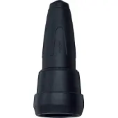 Merten , volledig rubberen SCHUKO-stopcontact, type 173092, zwart met klikkraag