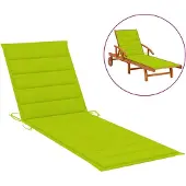 vidaXL Ligbedkussen 200x50x3 cm oxford stof heldergroen
