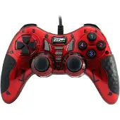 Dolphix USB gamecontroller met 1.8m draad - voor PC – Rood