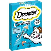 Dreamies Voordeelpakket: 44 x 10 g Creamy Snacks Zalm Kattensnacks