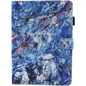 Mobigear Marble Bookcase voor Apple iPad 5 (2017) - Blauw