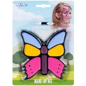 Boland Schmink palet | vlinder (blauw, geel, roze, paars)