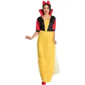 Boland Sneeuwwitje jurk | sprookjes verkleedkleding (Geel, rood en blauw)